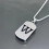 Retro Letter Pendant Necklace Adjustable Chain 1