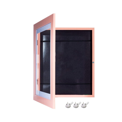 Wooden Picture Frame Front Opening Pink 8x10