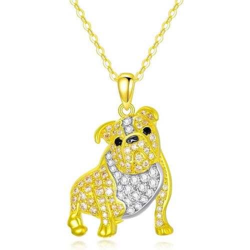 Sterling Silver Dog Pendant Necklace - 24 Breeds