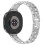 Elegant diamant rustfrit stål urrem kompatibel med Samsung Watch 8 (mindre version) Silver 3