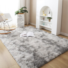 DODOING Shaggy Faux Fur Area Rug Rectangle 5 Sizes 6 Colors