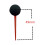 Speedometer Needle Plastic 49 mm 3