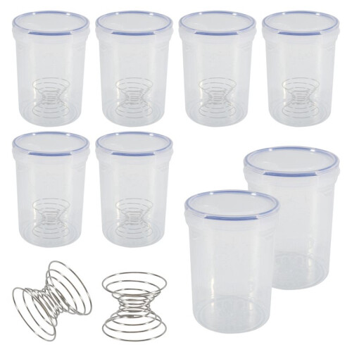 16 Sets Paint Container with Mixing  Touch  Paint Storage Cups for Repainting Leftover Paint,1000Ml 1