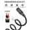 Flexible Power Extension Cable 22AWG DC5.5x2.1mm 2/4/6/8/10 6