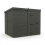 6x8 Pent Composite Shed Tanalised (Single Door, No Windows) 2