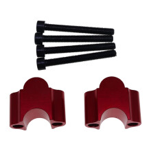Motorcycle Handlebar Riser Extension Clamp 22mm Red