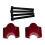 Motorcycle Handlebar Riser Extension Clamp 22mm Red 1
