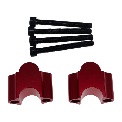 Motorcycle Handlebar Riser Extension Clamp 22mm Red