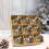 Irregular Transparent PET Gold Christmas Ornaments 9 pcs 6