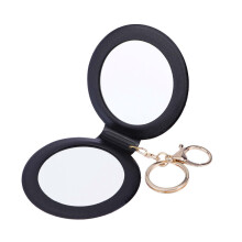 Mini Pocket Makeup Mirror Portable Double-Sided PU Leather