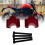 Motorcycle Handlebar Riser Extension Clamp 22mm Red 8