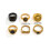 Punk Chain Rings Set for Men Silver Gold Vintage Geometric 5