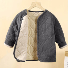 Kids Fleece-Lined Thermal Underwear Set Long-Sleeve Top