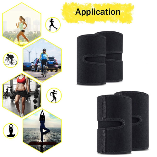 Arm and Thigh Trimmers Adjustable Slimming Bands 4PCS 2