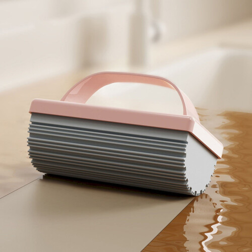 Pink Mini Sponge Mop for Ceramic Floors Kitchen Bathroom 1