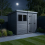6x8 Pent Composite Shed Tanalised (Single Door, With Windows) 3