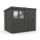 6x8 Pent Composite Shed Tanalised (Single Door, With Windows) 2