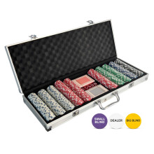 Oypla Poker Set - 500 Piece Texas Hold Em Complete With Casino Style Case