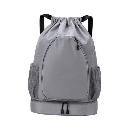 Tennis Backpack Gray Water-Resistant Large-Capacity 1