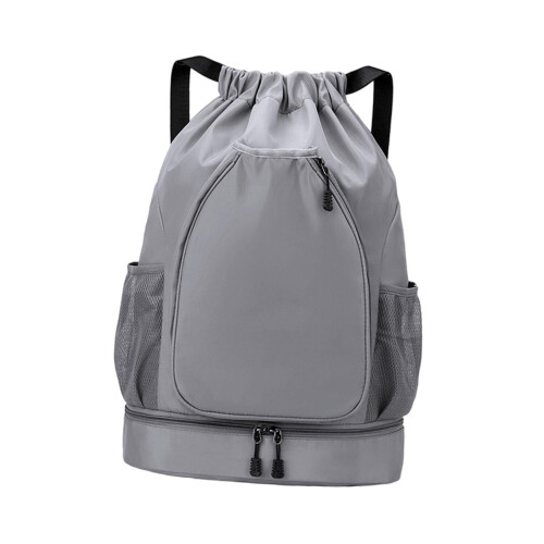 Tennis Backpack Gray Water-Resistant Large-Capacity 2