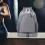 Tennis Backpack Gray Water-Resistant Large-Capacity 6