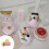 Resin Refrigerator Magnets Cake and Milk Set 4