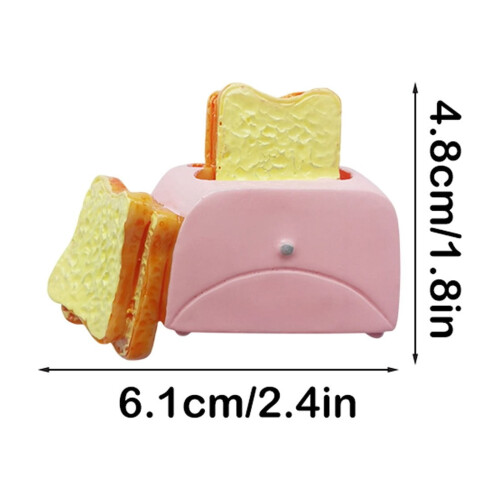 Resin Refrigerator Magnets Cake and Milk Set 1