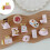 Resin Refrigerator Magnets Cake and Milk Set 3