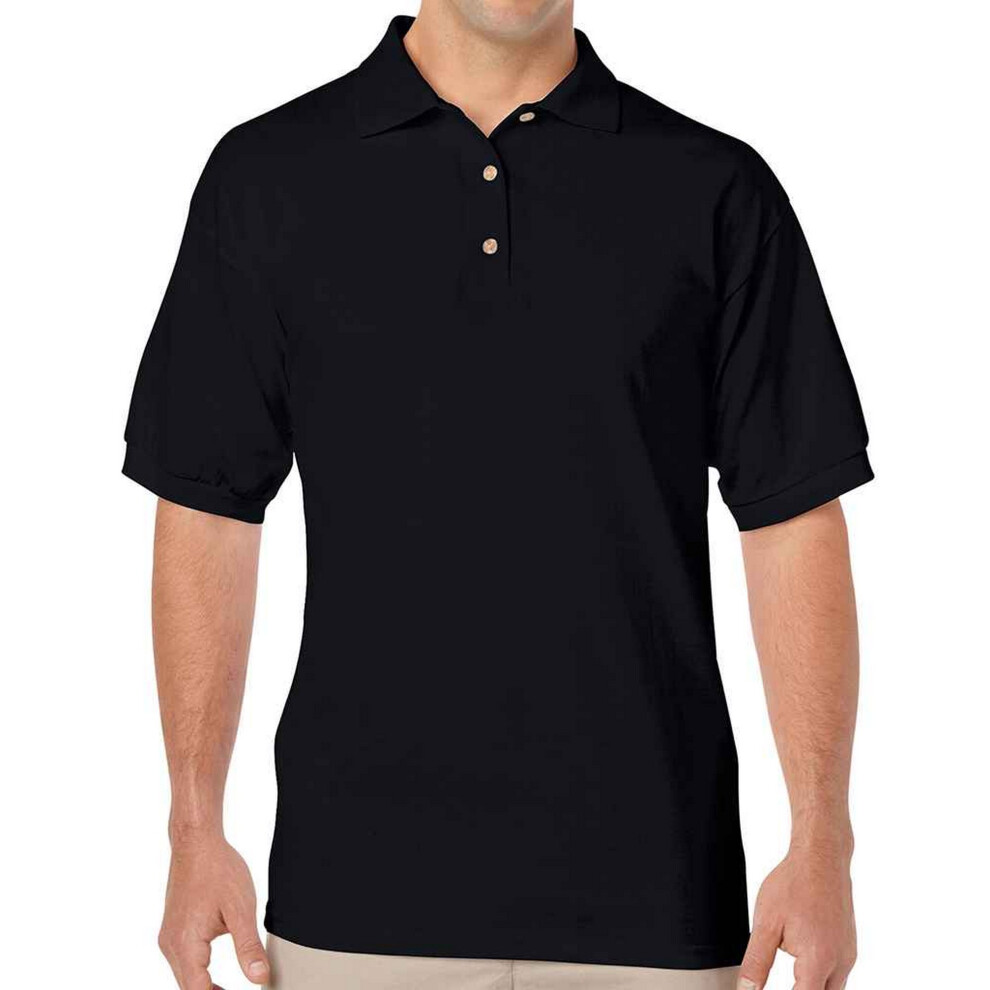 Gildan (Xl, Black) Mens Dryblend Polo Shirt