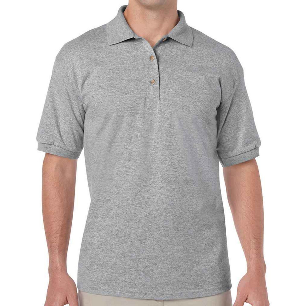 Gildan (Xl, Sports Grey) Mens Dryblend Polo Shirt