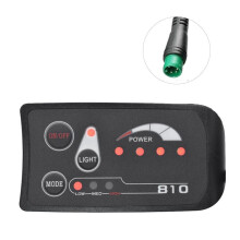 5PIN S810 E-Bike Meter Pantalla LED IP65 36V UART para Bicicleta EléCtrica Medidor de Bicicleta EléCtrica (36V)