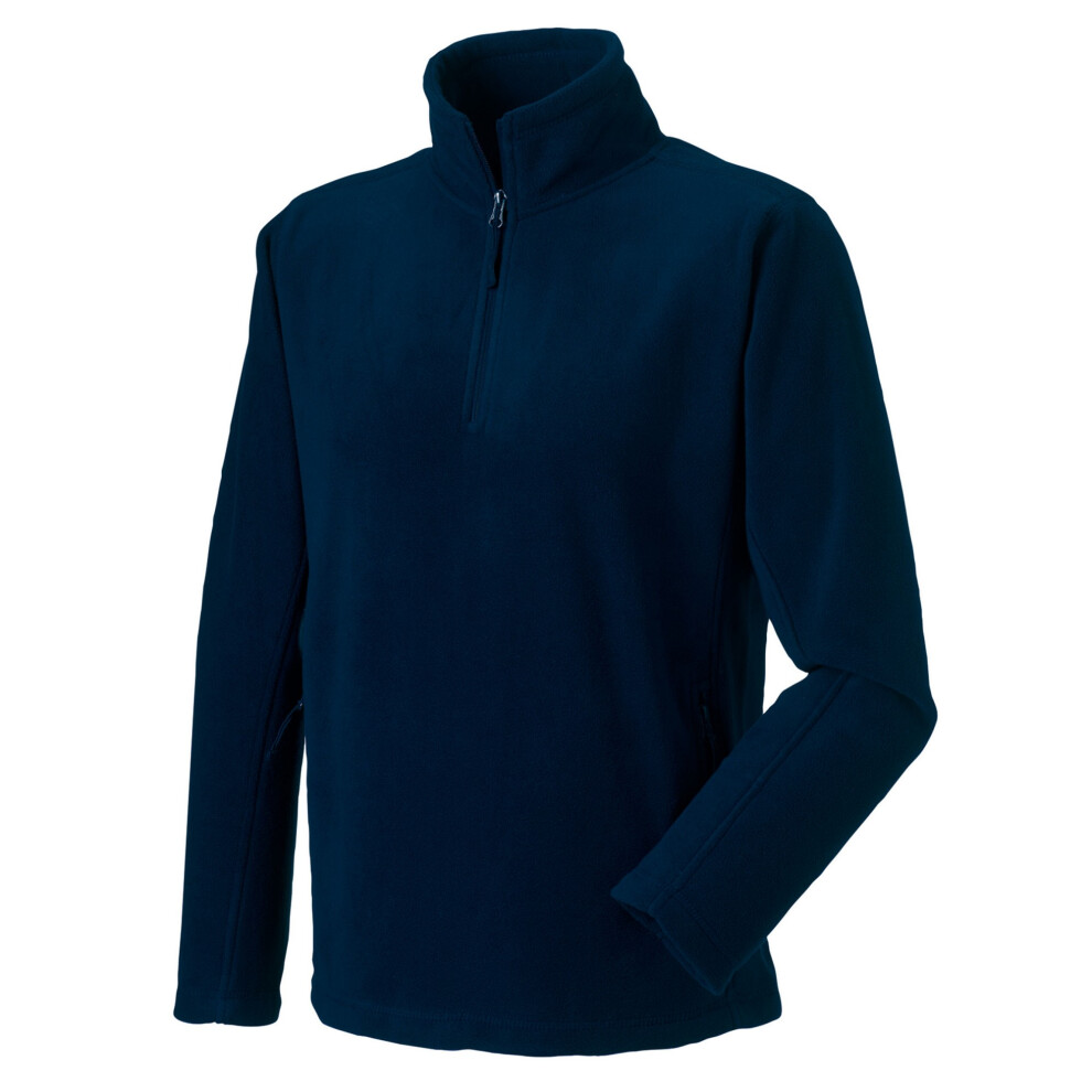 Russell (Xxl, French Navy) Mens Quarter Zip Fleece Top