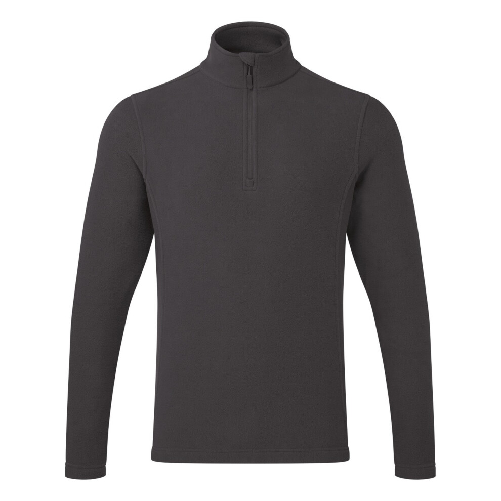 Premier (4Xl, Dark Grey) Unisex Adult Recyclight Quarter Zip Fleece
