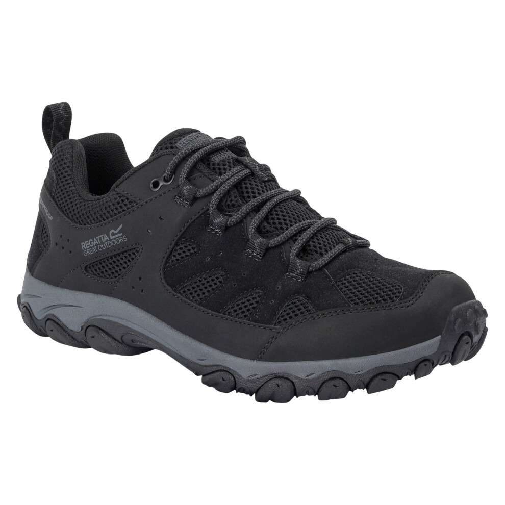 Regatta (11 Uk, Black/Granite) Mens Edgepoint Iv Low Walking Shoes