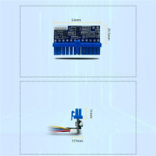 2X -ATX 160W Direct Plug Power Module Conversion Board 12V 160W High Power PSU 24Pin ITX to ATX