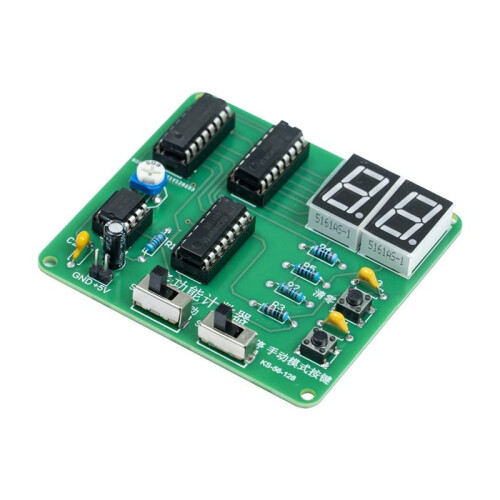 DIY Counter Circuit Kit DIY Soldering Practice Kit for Electronic Skills Training DIY Circuit Board Assembly Debugging 2