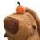 Capybara Plush Backpack Casual Fashion Rucksack 8