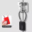 3-Digit Combo Lock with 500mm Wire Rope Pack of 5 2
