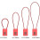 3-Digit Combo Lock with 500mm Wire Rope Pack of 5 8