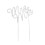 Wedding Cake Topper Mr and Mrs Silver 4