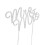 Wedding Cake Topper Mr and Mrs Silver 5