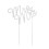 Wedding Cake Topper Mr and Mrs Silver 7
