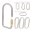 Climbing Carabiner D-Shaped Screw-Lock Bottle Hook 4