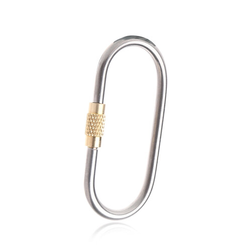 Climbing Carabiner D-Shaped Screw-Lock Bottle Hook 2