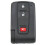 Prius Smart Remote Key Shell Black 3-Button 2