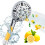 VC Aromatherapy Shower Head 5-inch Electroplated Removable 5