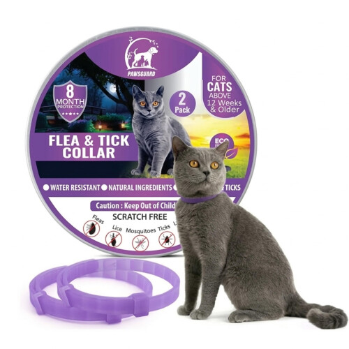 Cat Repellent Treatment, 2 Pack Repellent Collar, Adjustable for Small Medium La