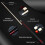 Billiard Cue Set Maple Butt 58 Inch 19-20oz 12.5mm Tip 2