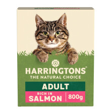 Harringtons Complete Dry Adult Cat Food Salmon 800g (Pack of 5) - Tasty Natural