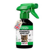 RepellShield Cat Repellent Spray - Natural Citronella Oil, Pet-Safe, Non-Toxic,